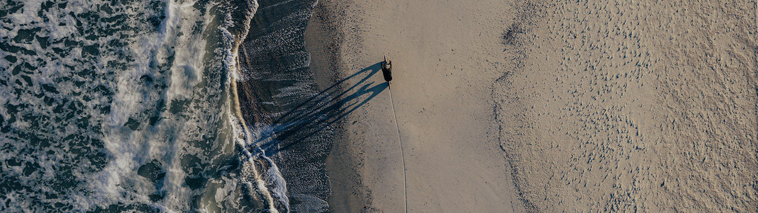 A picture of a rider enjoying Gravaa on the beach.